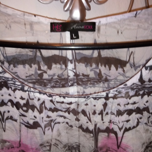 HS HEART SOUL BRAND BLOUSE SIZE L - Picture 4 of 8